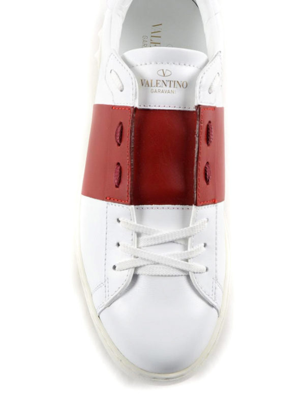 Open leather sneakers shop online: VALENTINO GARAVANI