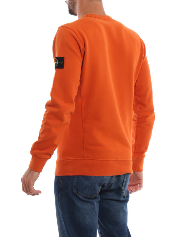 Sweatshirt - Orange shop online: STONE ISLAND