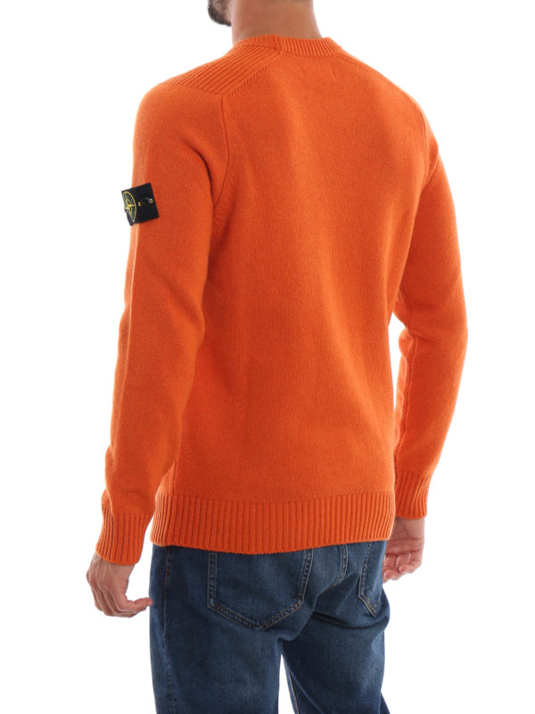 Rundhalspullover - Orange shop online: STONE ISLAND