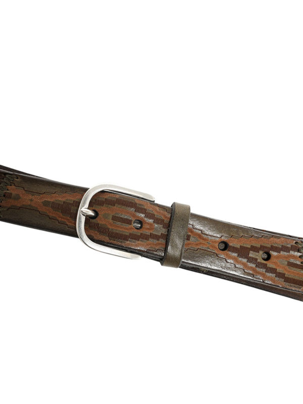 ORCIANI: belts online - Patch Stain leather belt