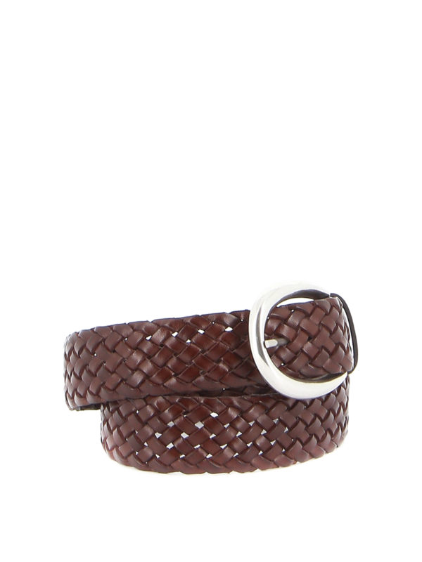 ORCIANI: belts online - Woven leather belt