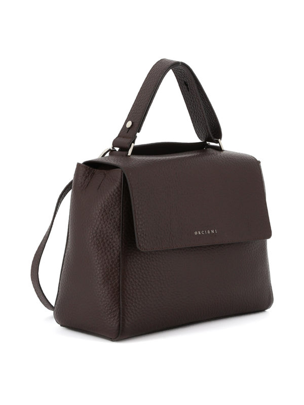 ORCIANI: shoulder bags online - Sveva pebbled leather medium bag