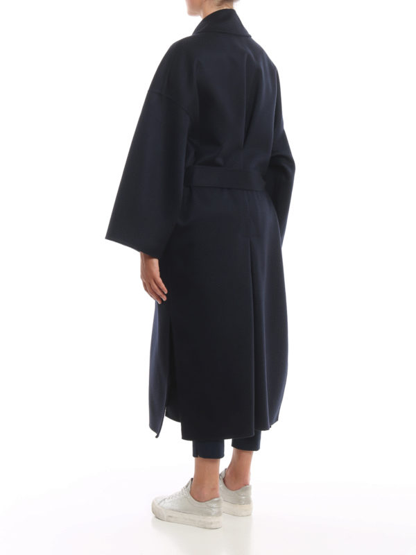 Oversize belted wool coat shop online: LOEWE