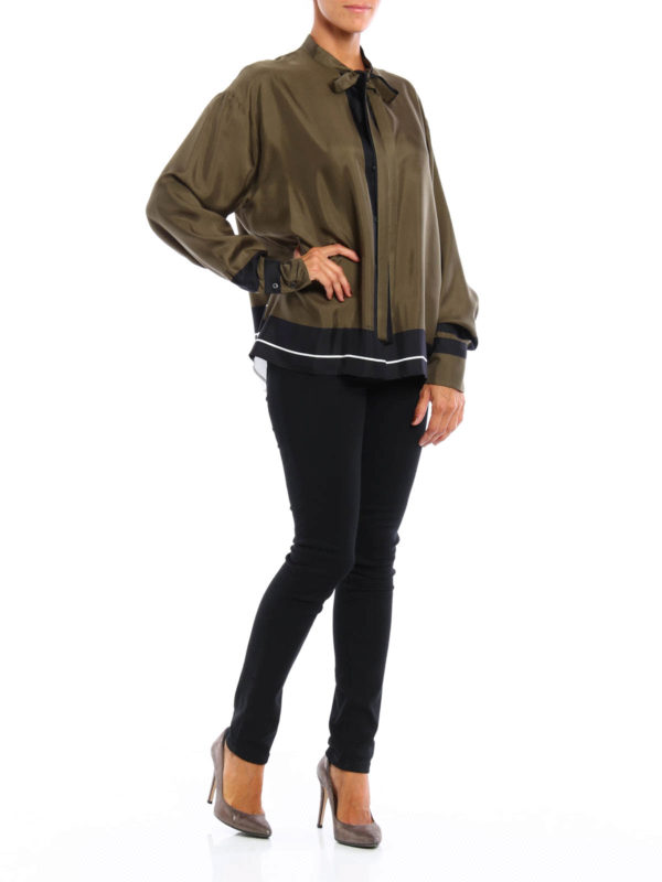 Camicia oversize in seta shop online: N°21