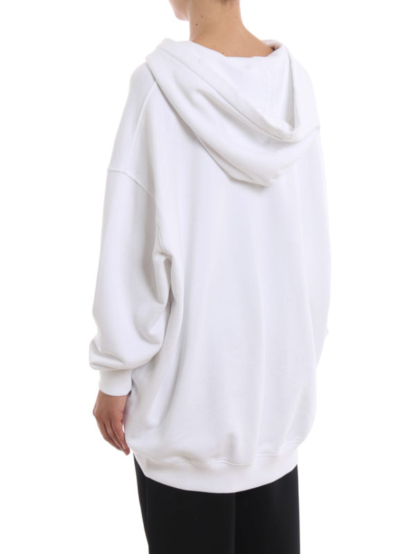 Oversize white hoodie shop online: GIVENCHY