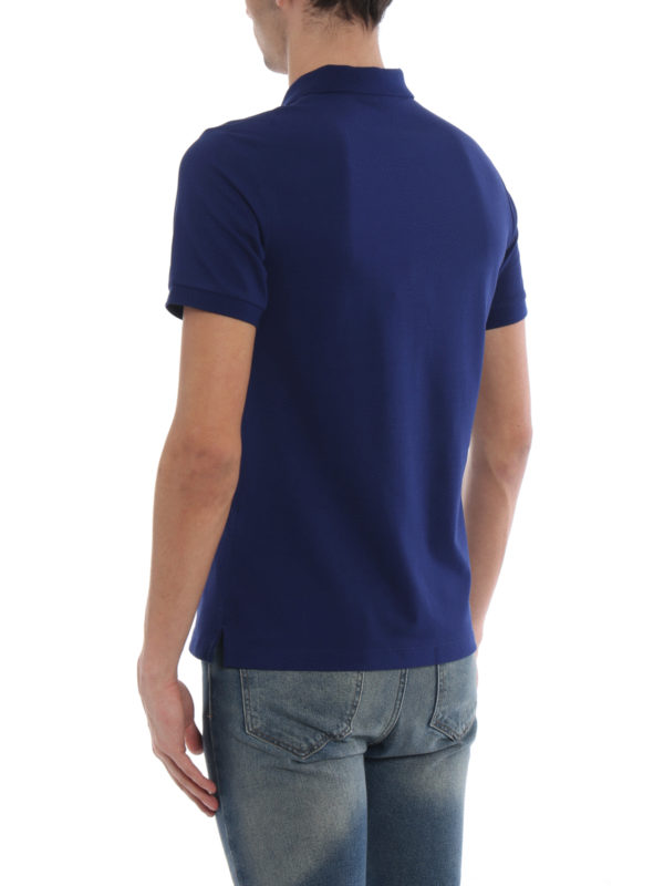 Burberry Oxford blue cotton polo shirt Blue Men 4068779