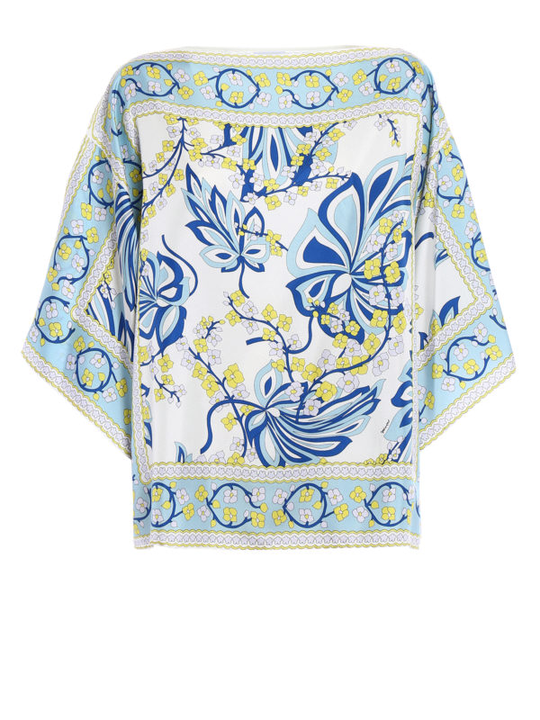 P.A.R.O.S.H.: bluse - Blusa a caftano in seta Sifoular