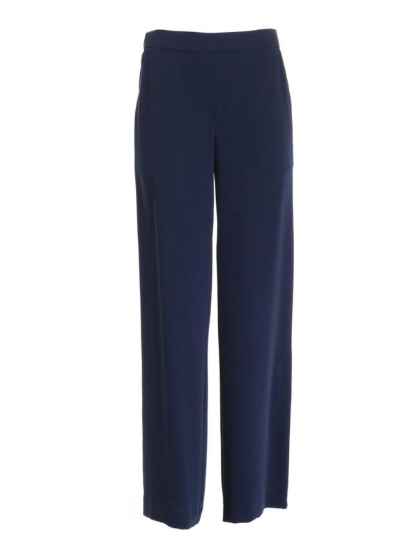 P.A.R.O.S.H.: casual trousers - Cady loose fit pants in blue