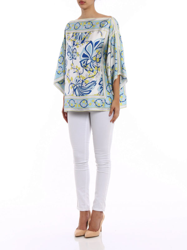 P.A.R.O.S.H.: bluse online - Blusa a caftano in seta Sifoular