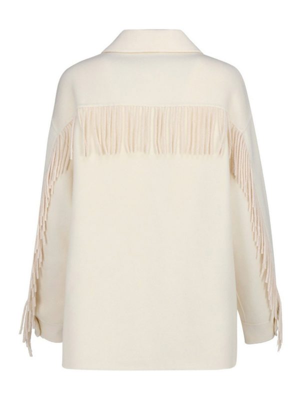 P.A.R.O.S.H.: casual jackets online - Rear fringed jacket