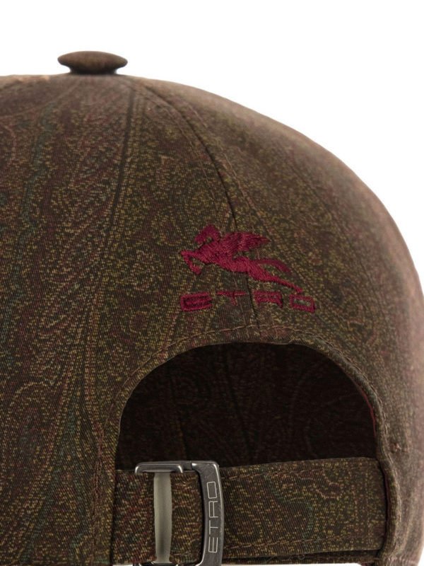 Paisley baseball cap shop online: ETRO