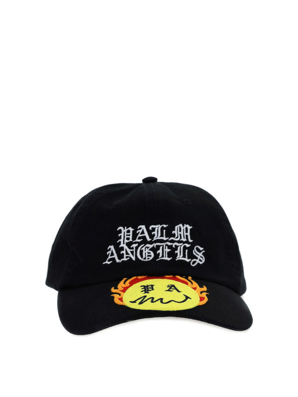 Palm Angels: hats & caps - Burning Head baseball cap