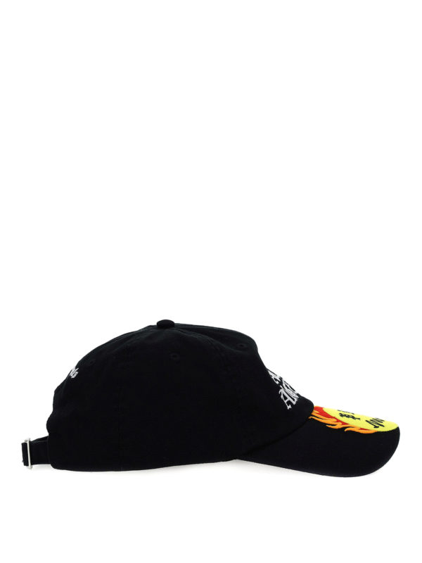 Palm Angels: hats & caps online - Burning Head baseball cap