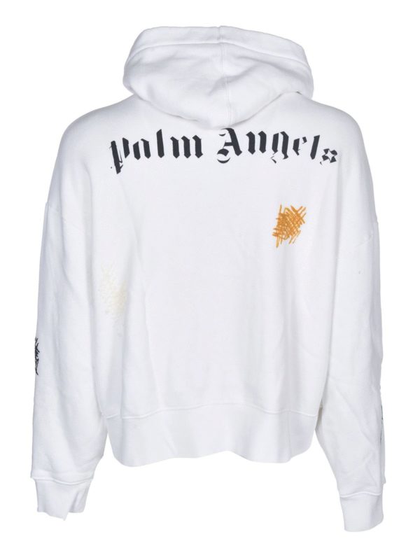 Palm Angels: Sweatshirts & Pulls online - Sweat-Shirts - Blanc