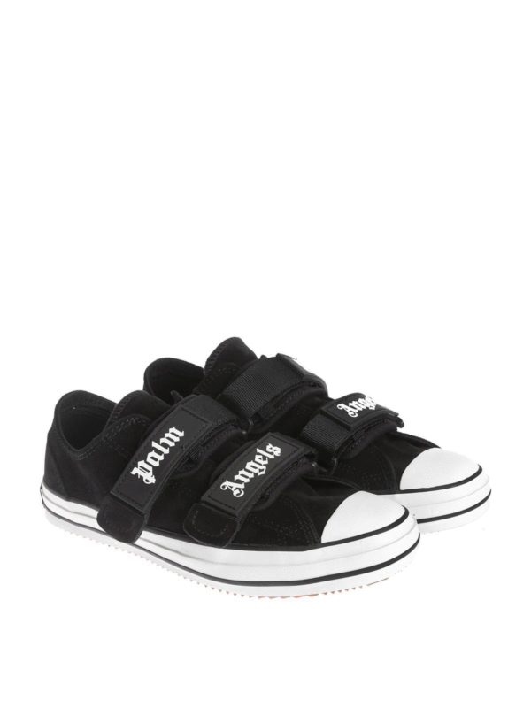 Palm Angels: trainers online - Velcro Vulcanized Sneakers in black