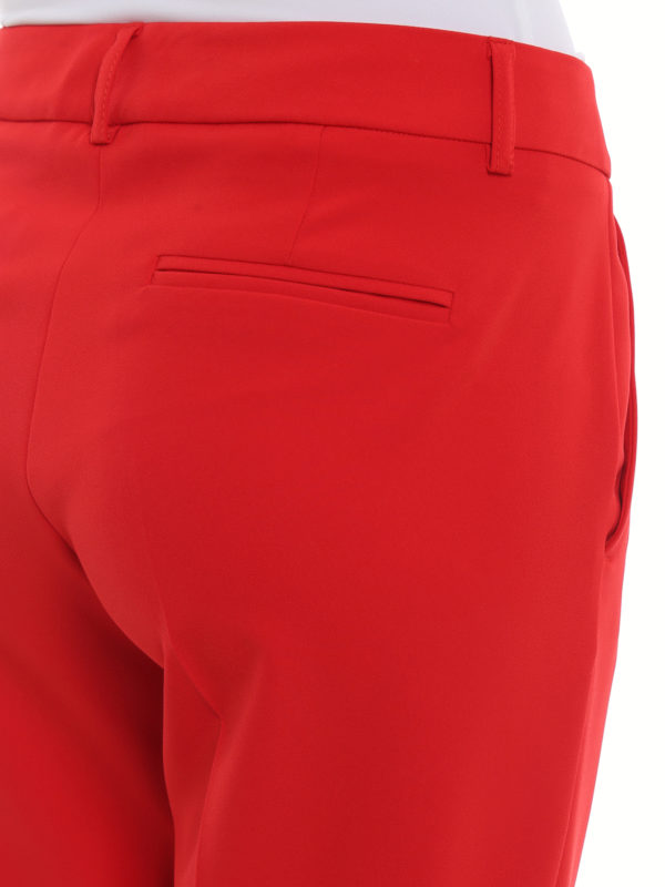 Paolo Fiorillo buy online Capri red crepe trousers with vents