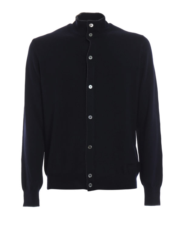 Paolo Fiorillo: Cárdigans - Cárdigan - Azul Oscuro