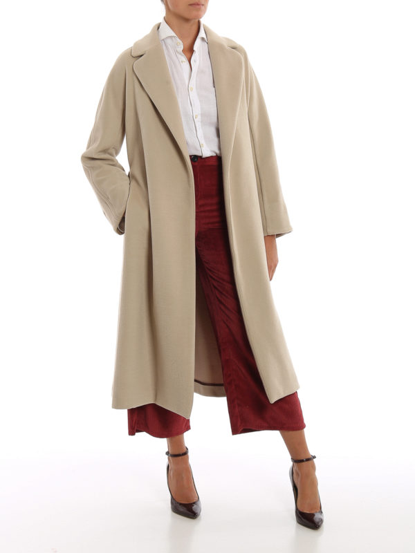 Paolo Fiorillo: long coats online - Soft cloth wrap coat