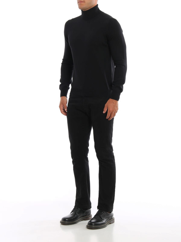 Paolo Fiorillo: Rollkragenpullover  und Polo-Ausschnitt online - Rollkragenpullover - Schwarz