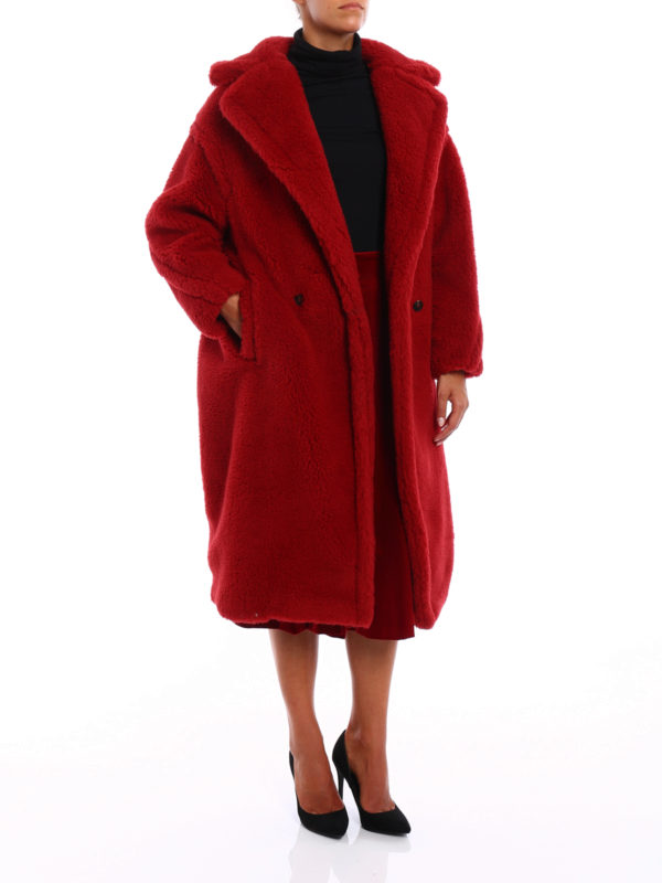 Pappino camel and silk over coat shop online: Max Mara