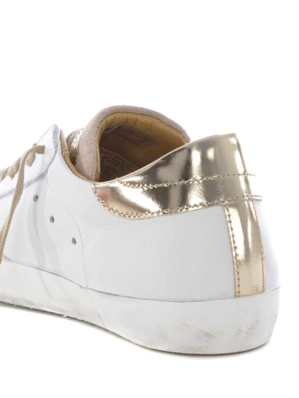 Sneaker Paris con logo oro shop online: PHILIPPE MODEL