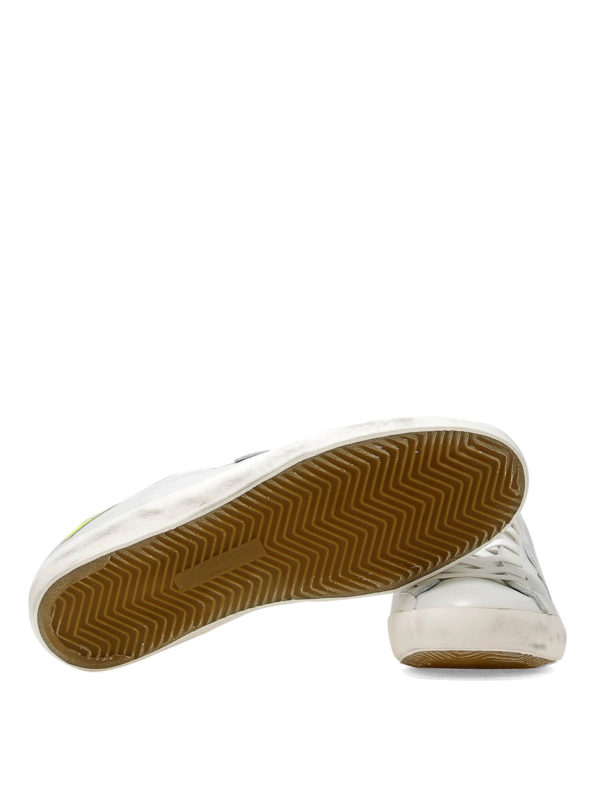 Paris low top white and yellow sneakers shop online: PHILIPPE MODEL