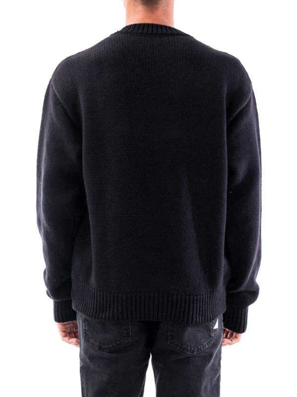 Rundhalspullover - Schwarz shop online: OFF-WHITE