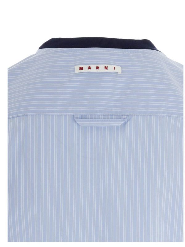 T-shirt Patchwork azzurra shop online: Marni