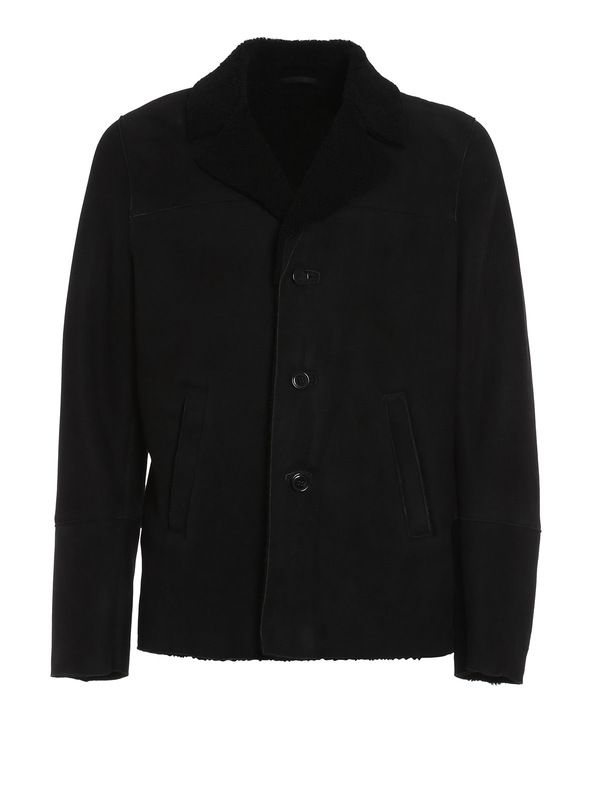 Patrice Tabon: leather jacket - Shearling jacket