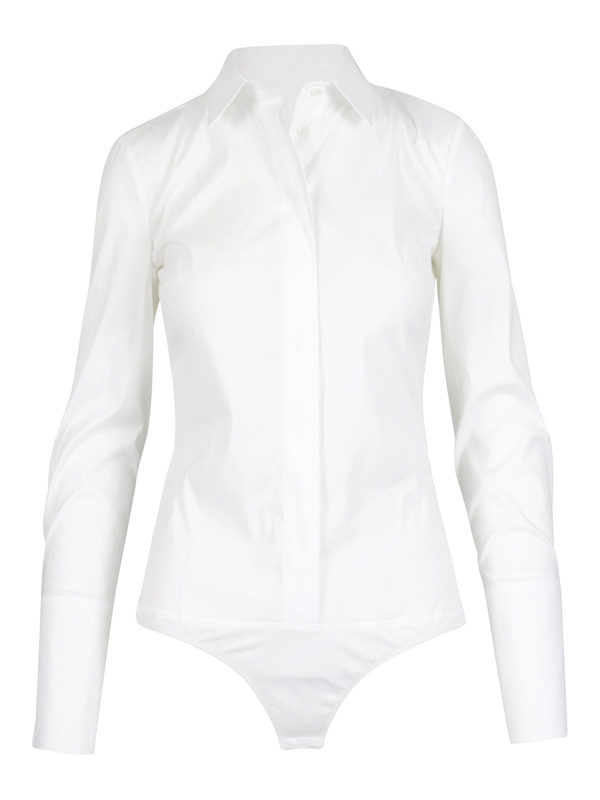 PATRIZIA PEPE: shirts - Poplin shirt-body suit