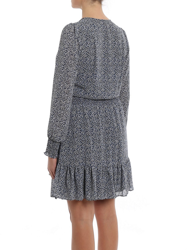 Patterned flounced dress shop online: MICHAEL KORS