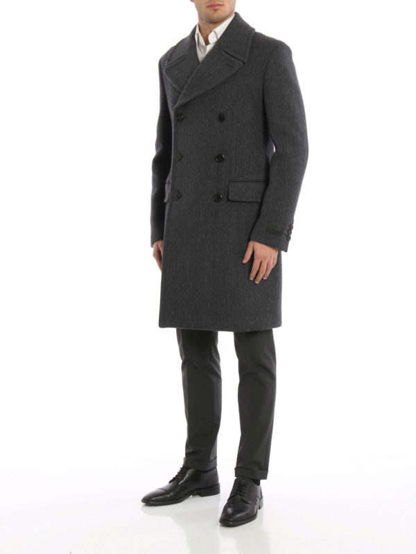 Abrigo Corto Gris Para Hombre shop online: PRADA