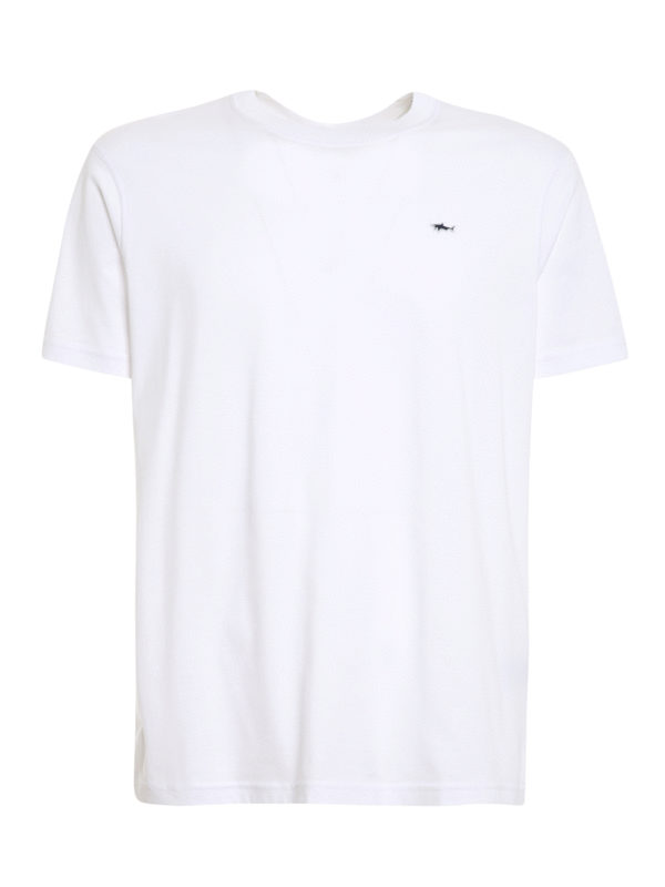 PAUL & SHARK: t-shirts - Chest shark logo jersey T-shirt