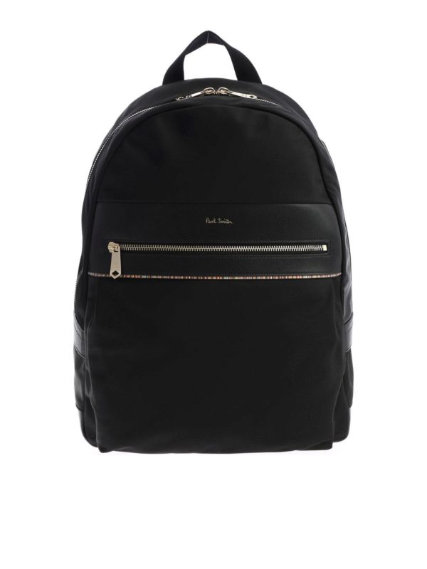 PAUL SMITH: backpacks - Black nylon backpack
