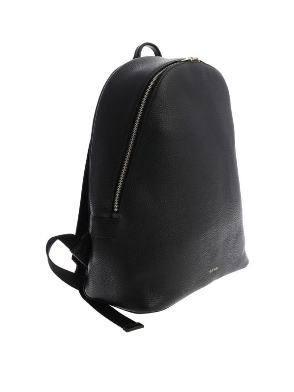 PAUL SMITH: backpacks online - Black backpack with logo