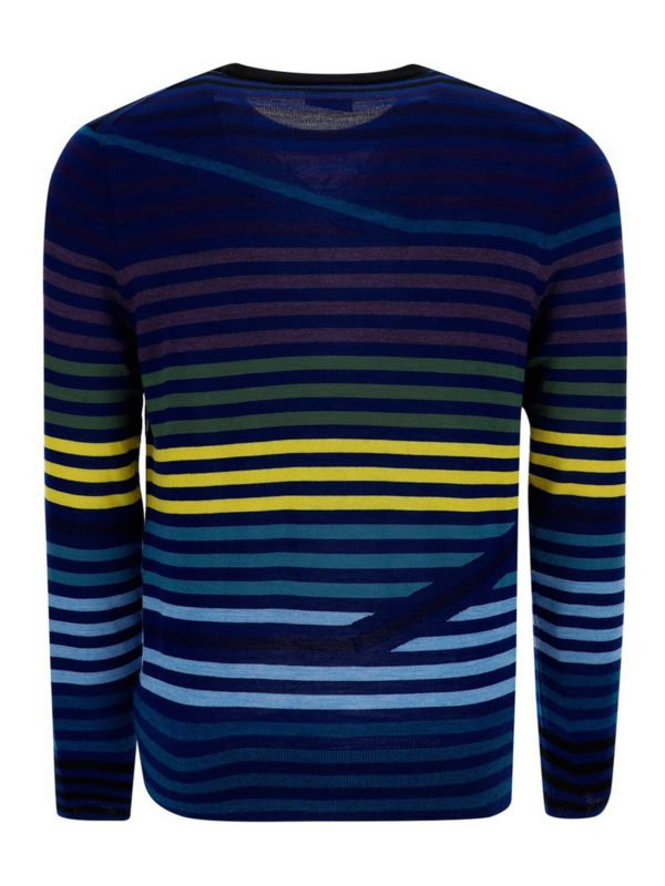 PAUL SMITH: Pull col rond online - Pull Col Rond - A Rayures