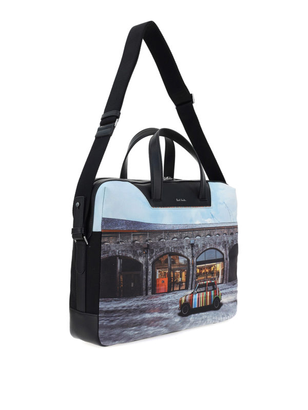 PAUL SMITH: laptop bags & briefcases online - Car print laptop bag