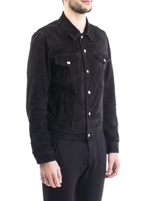 PAUL SMITH: leather jacket online - Suede jacket