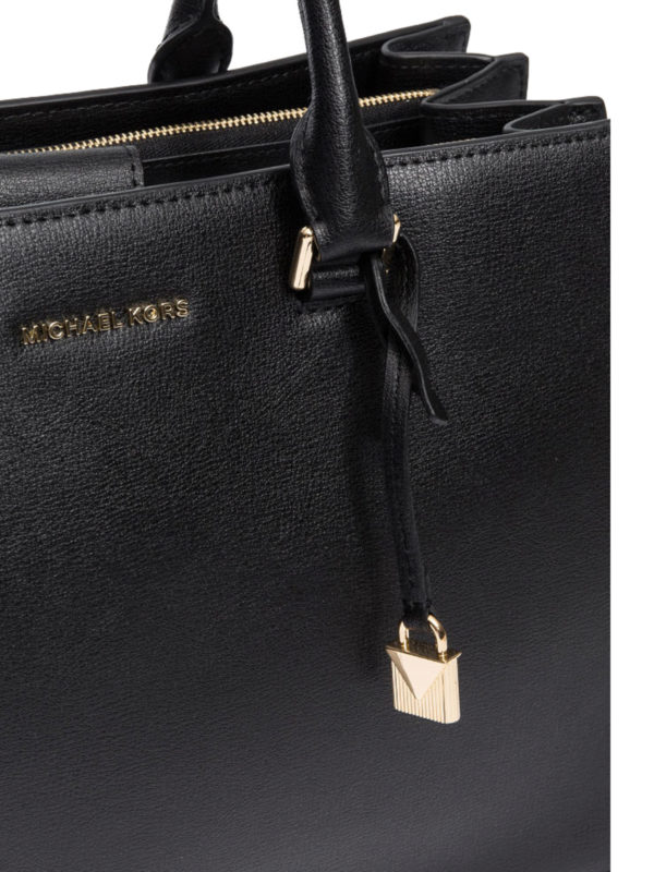 Pebble leather structured handbag shop online: MICHAEL KORS