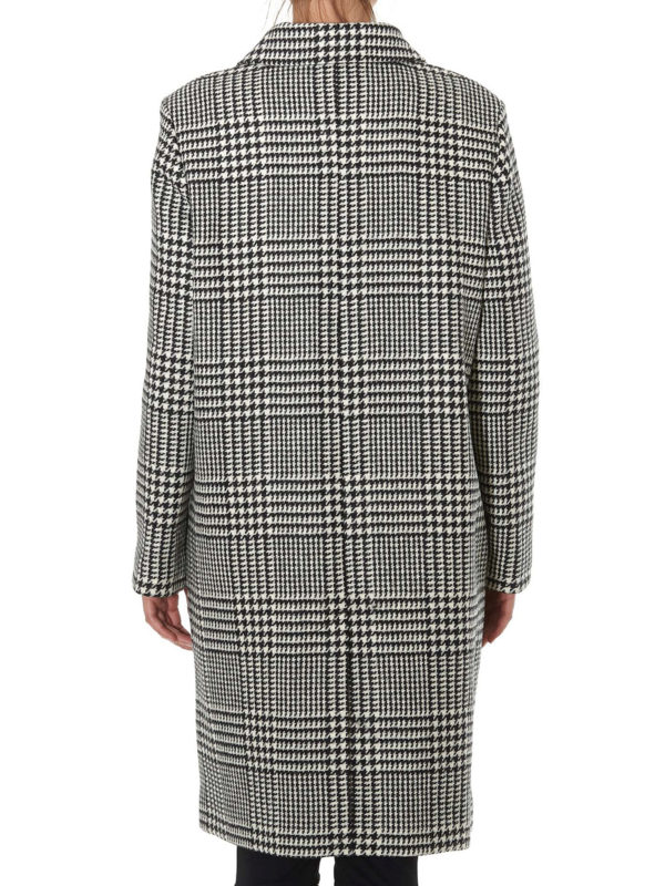 Peel houndstooth wool coat shop online: A.P.C.