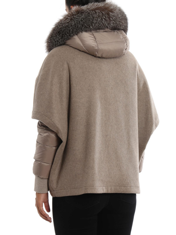 Pegaso cape with puffer jacket shop online: MOORER