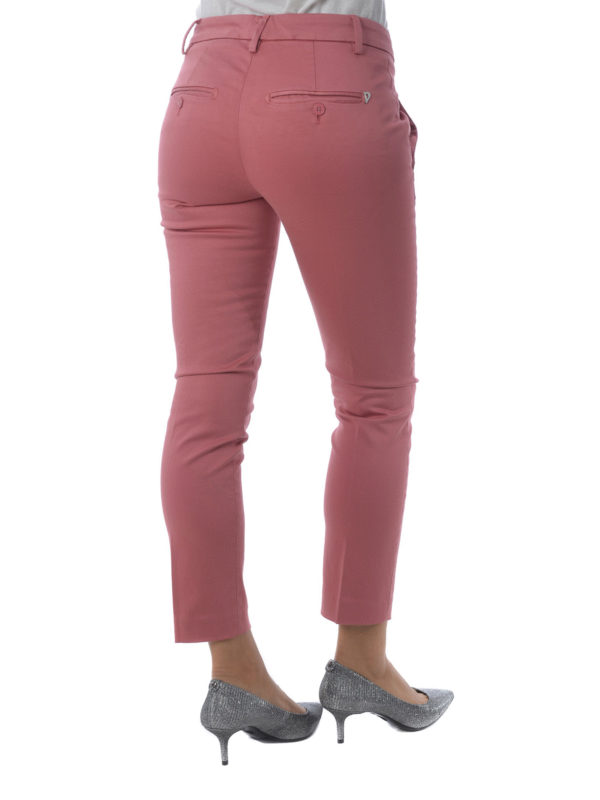 パンツ DONDUP Woman Pants Fuchsia DP066RSE036DPTD 514 Dondup Outlet: cotton pants - Fuchsia | Dondup pants