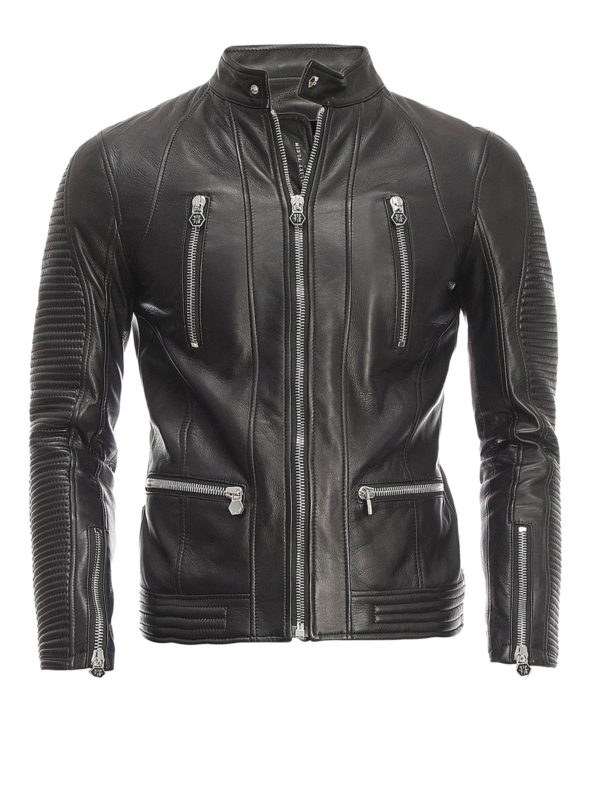 PHILIPP PLEIN: Vestes biker - Mark biker jacket