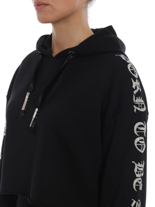 PHILIPP PLEIN buy online Crystal Plein crop hoodie