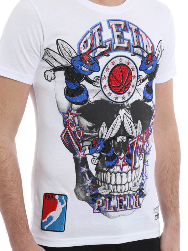PHILIPP PLEIN buy online Orange cotton T-shirt