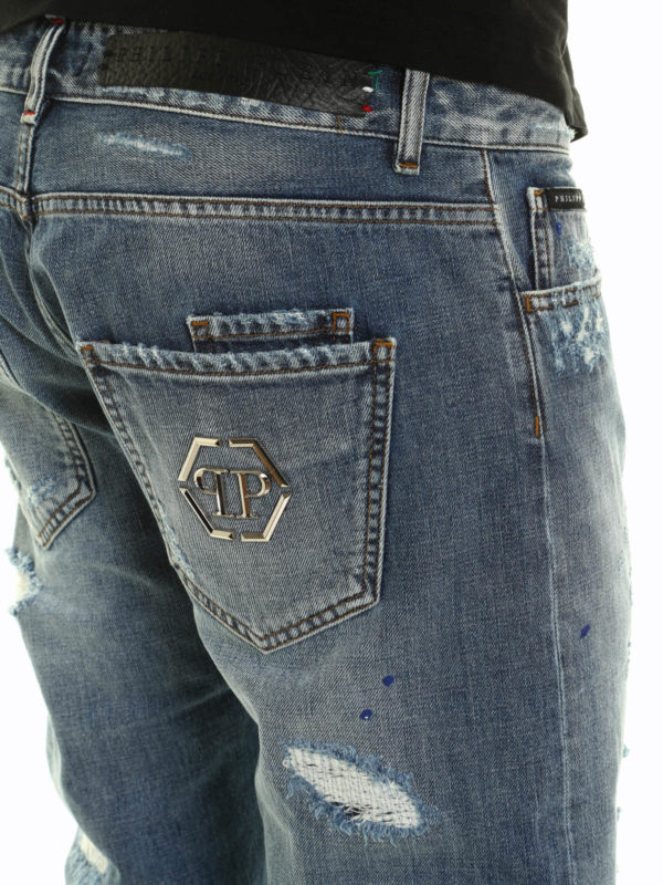 PHILIPP PLEIN buy online Rainbow denim jeans