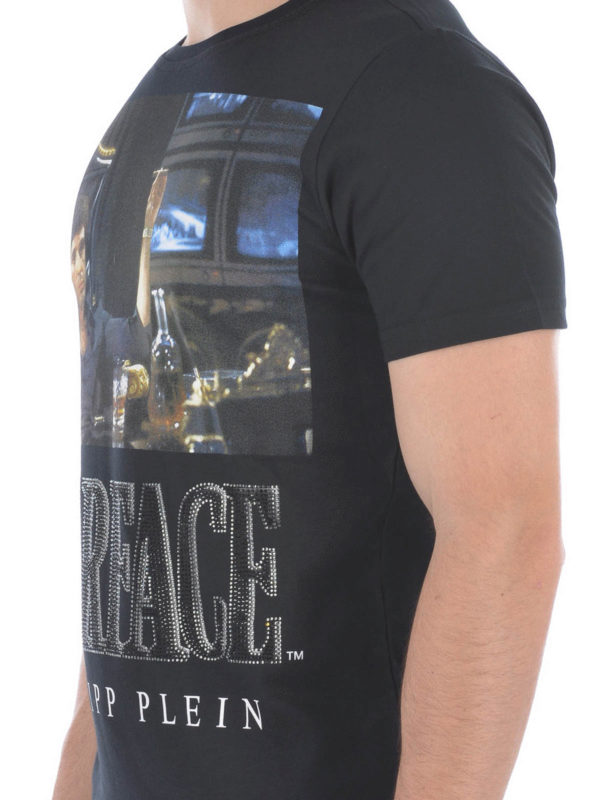 T-shirt Philipp Plein Occasion – Taille L, Multicolore, Manches Courtes, Très Bon état