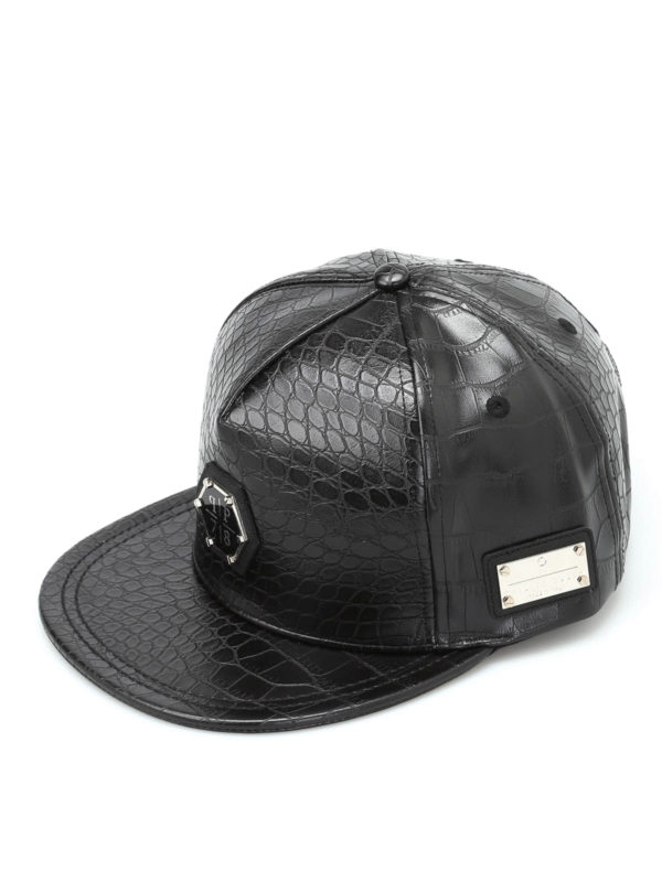 PHILIPP PLEIN: hats & caps - Snakeskin effect cap
