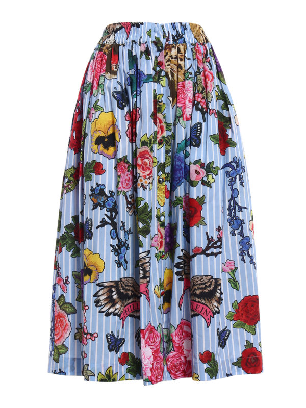PHILIPP PLEIN: Knielange und Midi Röcke - Midirock - Bunt