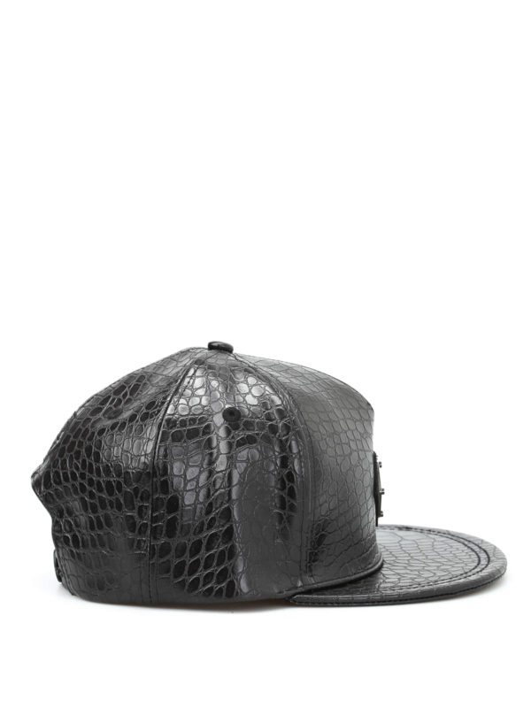 PHILIPP PLEIN: hats & caps online - Snakeskin effect cap